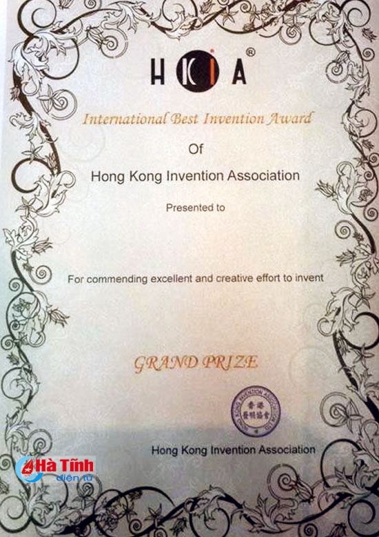 Học sinh Hà Tĩnh giành HCĐ tại Triển lãm Sáng tạo trẻ IEYE Đài Loan