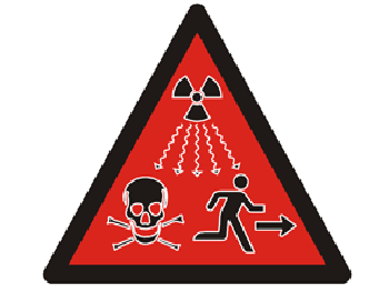 Biển cảnh báo phóng xạ nguy hiểm