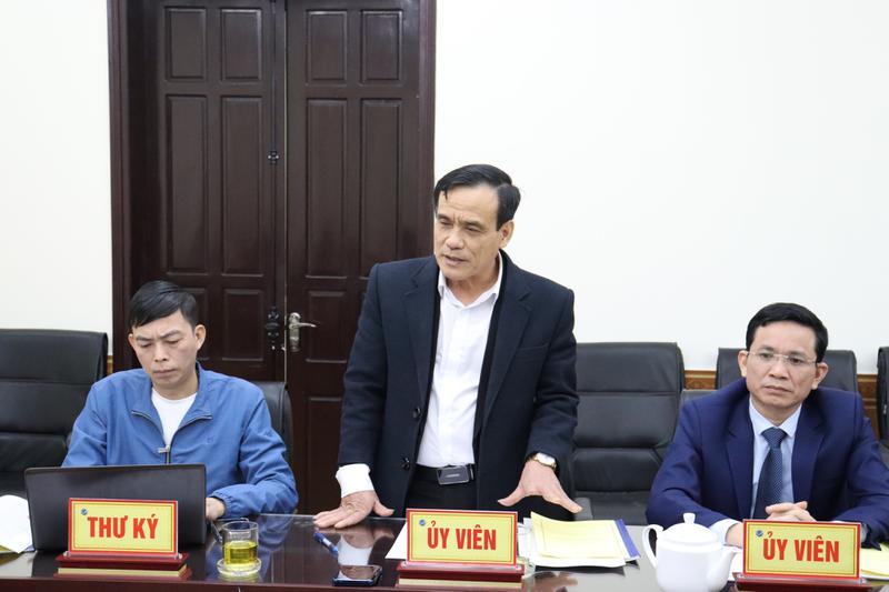 Tiến sỹ Nguyễn Trọng Tứ - Hiệu trưởng Trường Chính trị Trần Phú, ủy viên phản biện đánh giá kết quả chuyên đềi